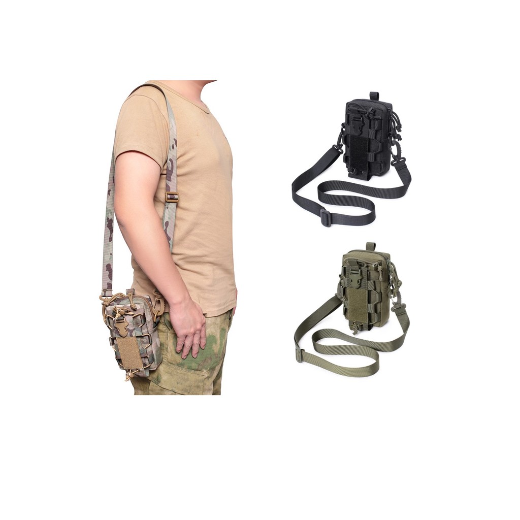 Bolsa De Cintura LUC Outdoor MOLLE , Com Alça De Ombro , Uma Armazenamento Portátil Multifuncional Organizadora EDC Prát