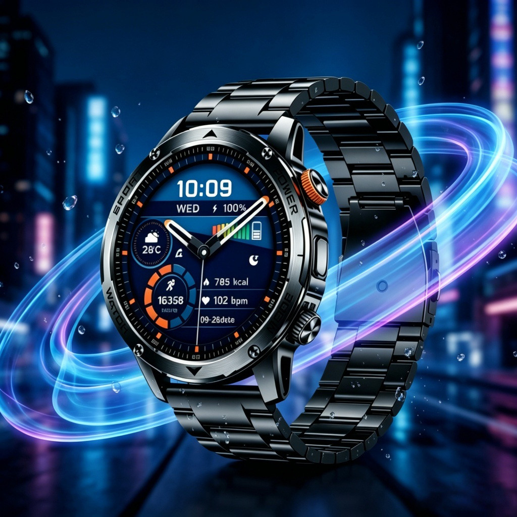 Smartwatch Relógio Inteligente GPS NFC AMOLED HD Tela Monitor De Frequência Cardíaca Bluetooth Chamada Esporte À Prova D