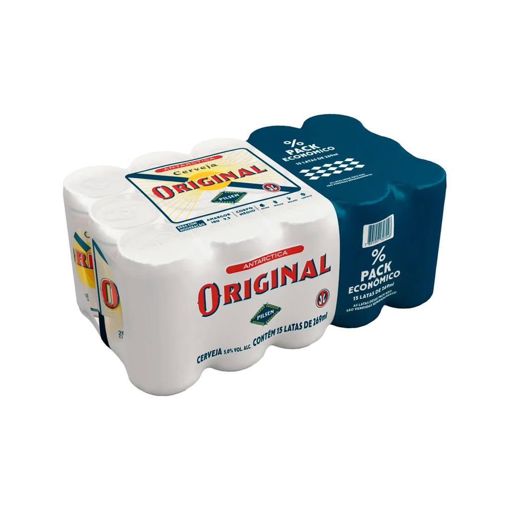 Pack com 15 un. Cerveja Original Pilsen Lata 269ml