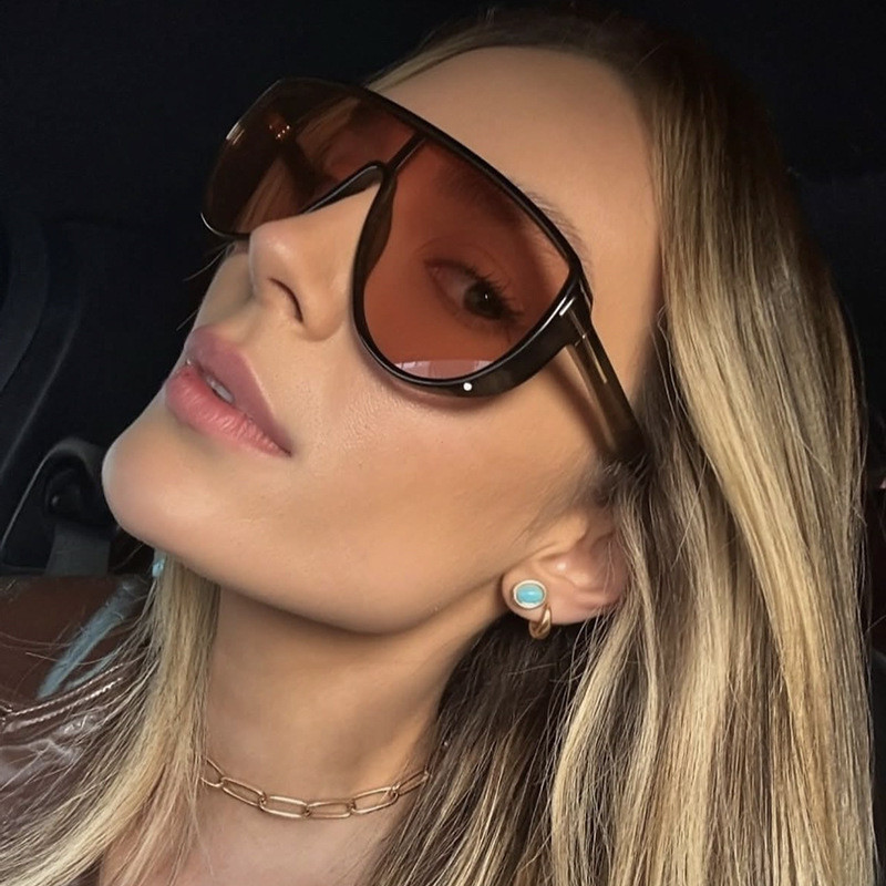 Óculos de Sol Femininos em Forma de T com Proteção Anti-ultravioleta 295 9HJP RQZL