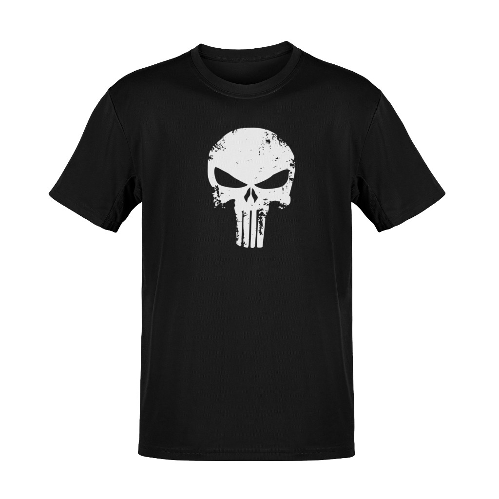 Camiseta Unissex Justiceiro Caveira Herois Quadrinhos Plus Size