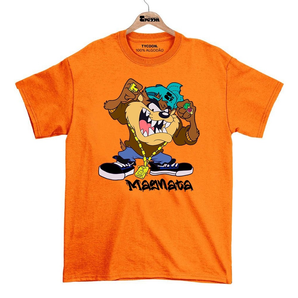 Camiseta camisa blusa infantil  Taz Magnata Tycoon algodão 100% em Oferta na Shopee