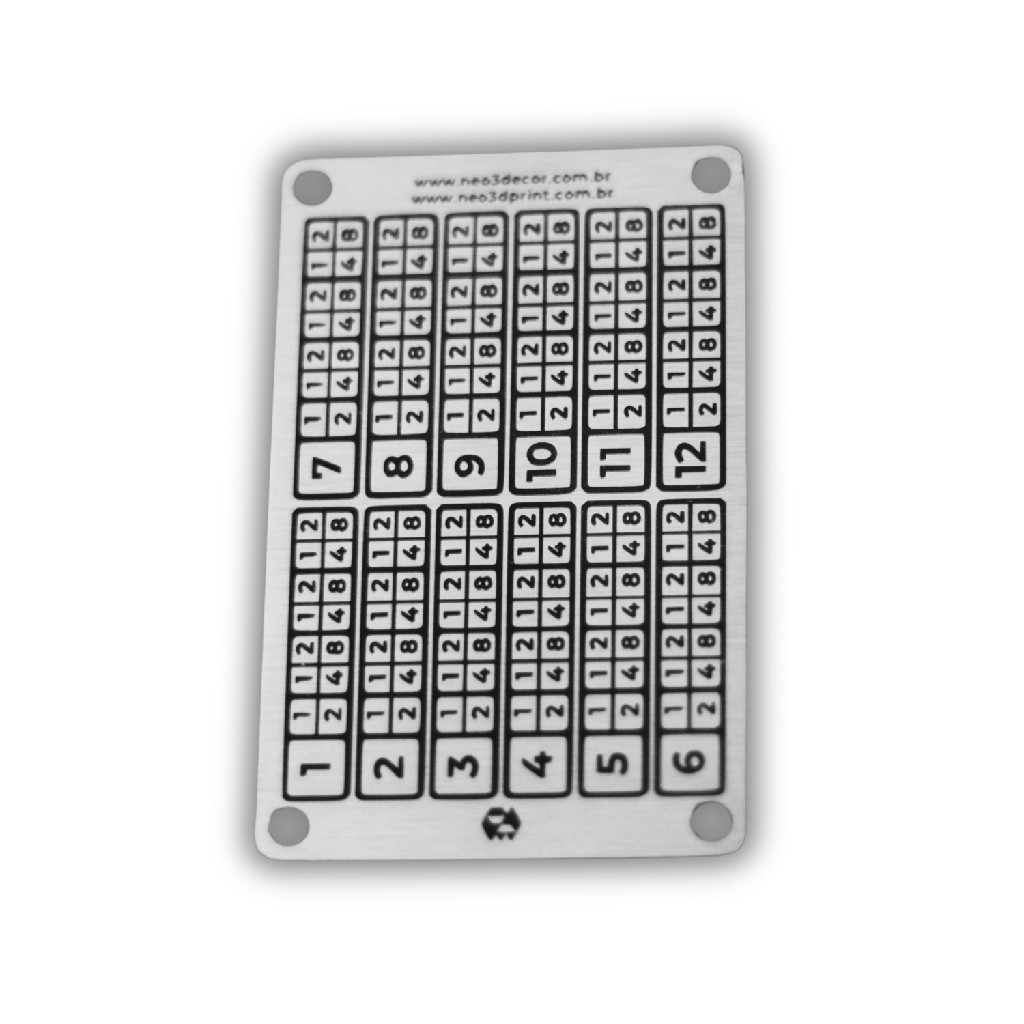 Carteira Cripto Gravada 12 palavras | Bitcoin | Inox | BIP 39