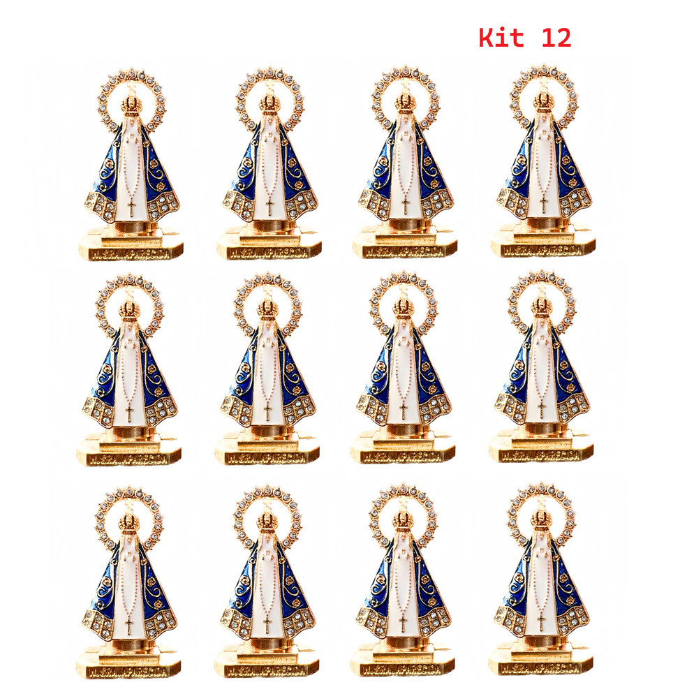 Kit 12 Carruagem de Nossa Senhora Aparecida em Metal 5,5cm - Atacado em Oferta na Shopee