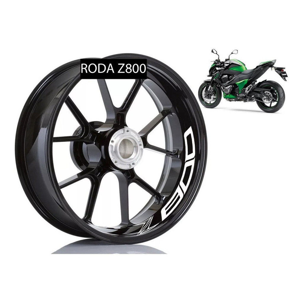 Adesivo Premium De Roda Interno Kawasaki Z 800 Z800