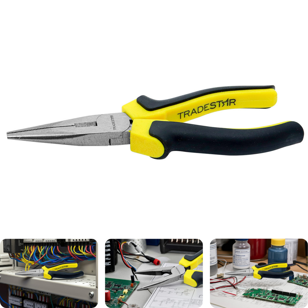 Alicate Bico Meia Cana 6'' Aço Carbono  Polido Tradestar em Oferta na Shopee