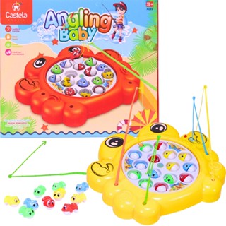Brinquedo Pega Peixe Pesca Maluca Infantil Amarelo - Castela em Oferta na Shopee