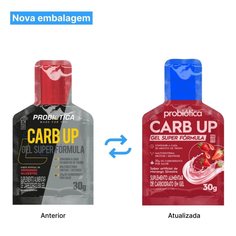 Energético Probiótica Carb-Up Bcca Gel Morango 30g em Oferta na Shopee