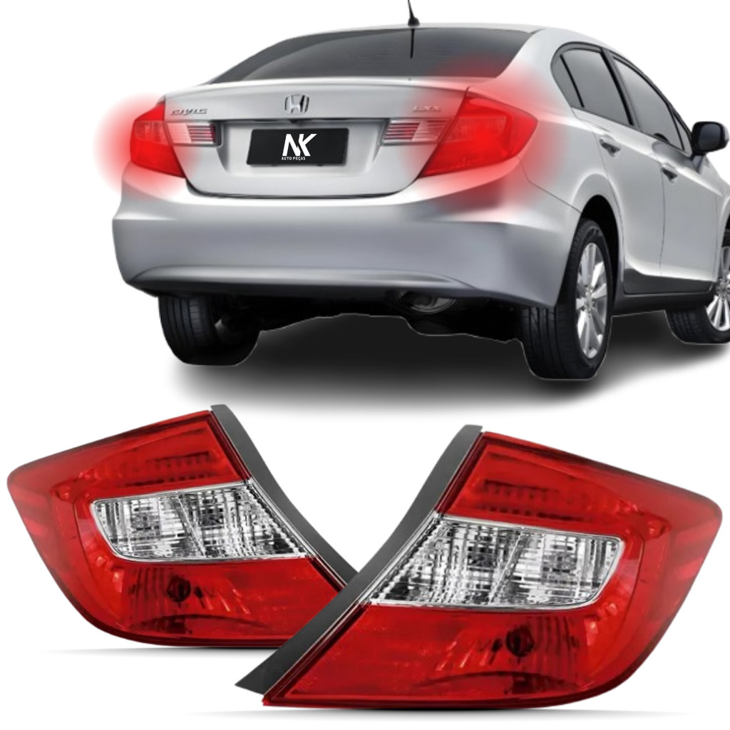 Par/Un Lanterna Traseira Civic 2012 2013 2014 2015 2016 Canto Sinaleira Novo em Oferta na Shopee