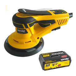 Lixadeira Industrial Roto Orbital 6" com Coletor de Pó Velocidade 7 Níveis LRV350B Vonder