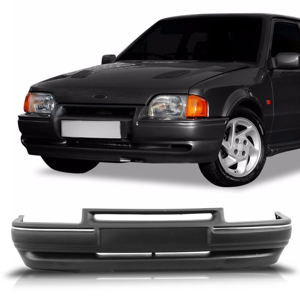 Parachoque Dianteiro Escort L Gl Ghia 87 88 89 90 91 92 Preto em Oferta na Shopee