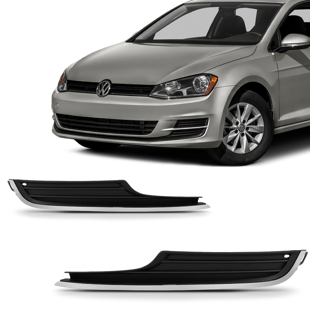 Grade Moldura Parachoque Golf Highline 2014 2015 2016 2017 2018 Cromado em Oferta na Shopee