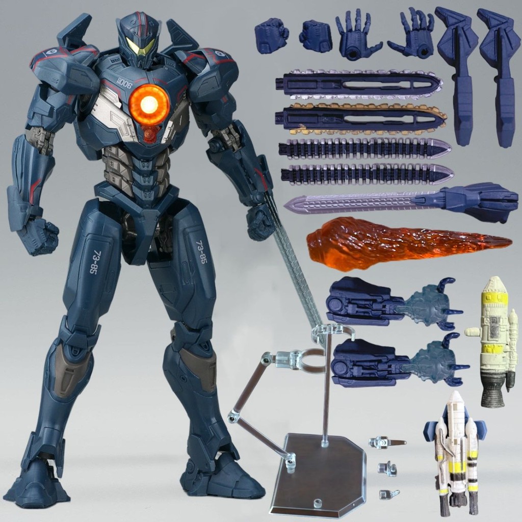 Modelo de Mecha Wanderer da Vingança de Pacific Rim 2, Figura Luminosa Móvel Masculina para Crianças, Brinquedo Robô Pre
