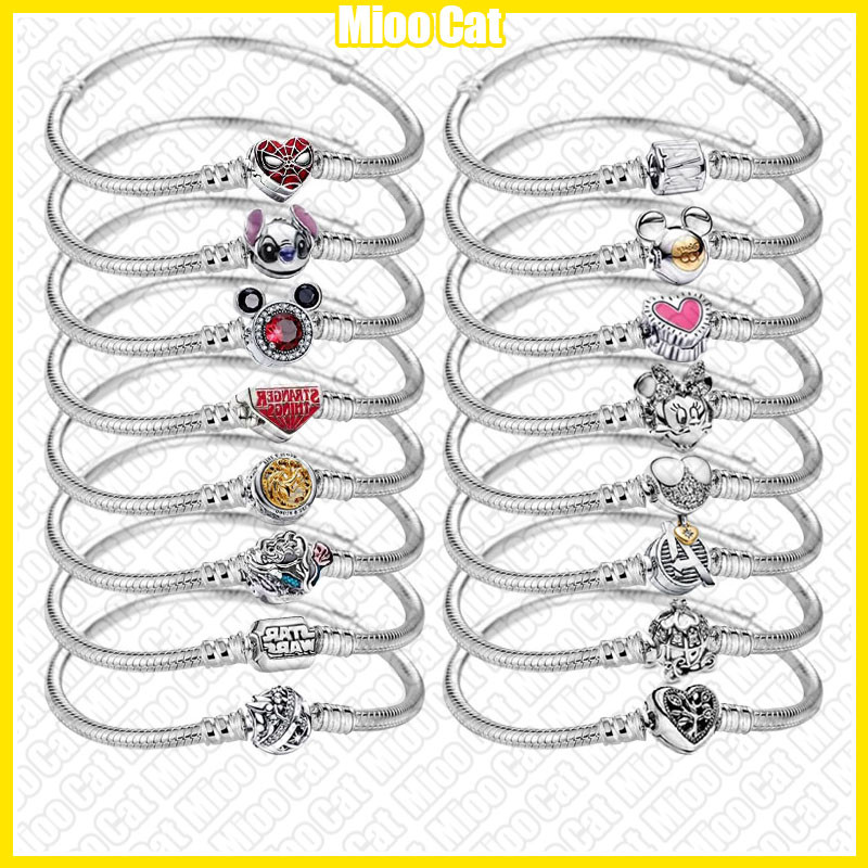 Máscara De Coração Pulseira DIY S925 Banhada A Prata + Bolsa De Veludo em Oferta na Shopee