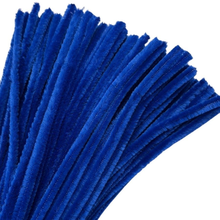 Haste de Chenille 30cm - Azul Escuro - 100 unidades - Art Montagem - Rizzo em Oferta na Shopee