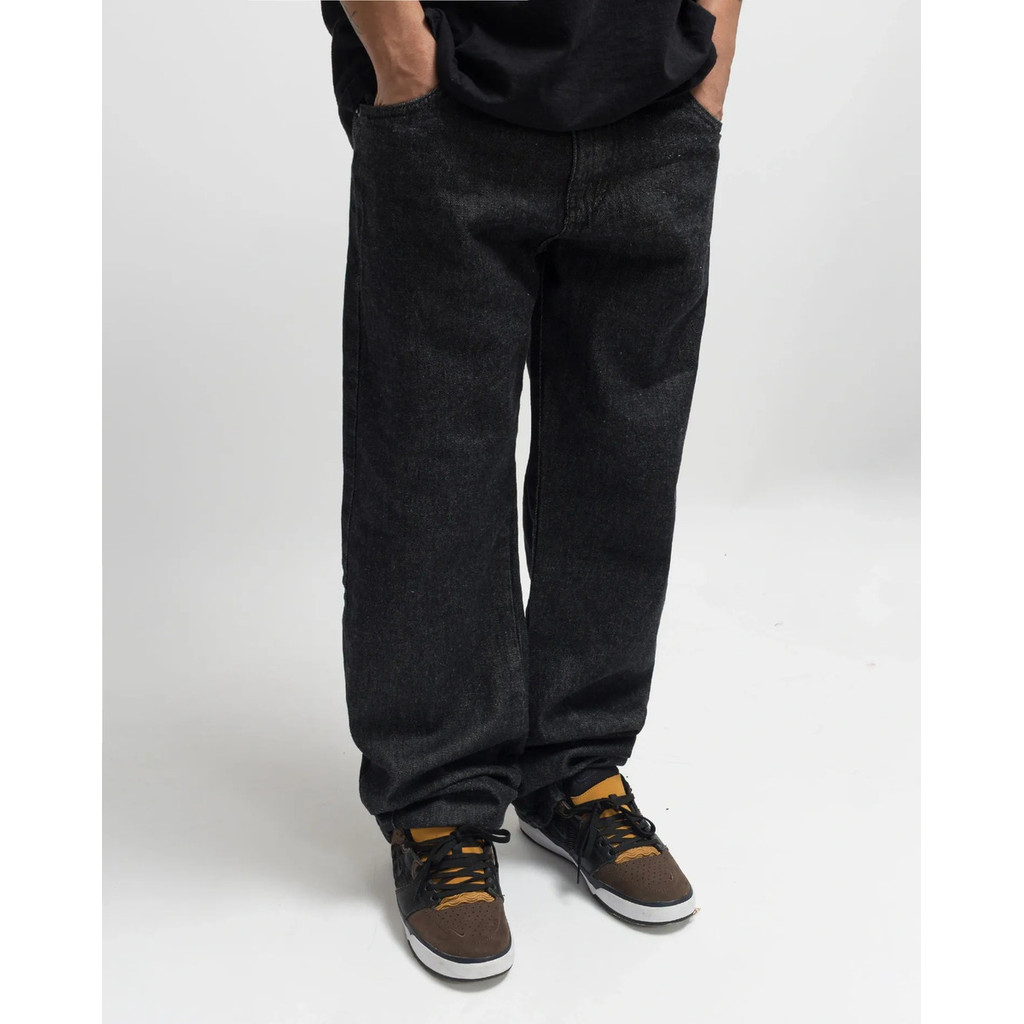 Calça Baggy Jeans Stranger Reta Premium Masculina