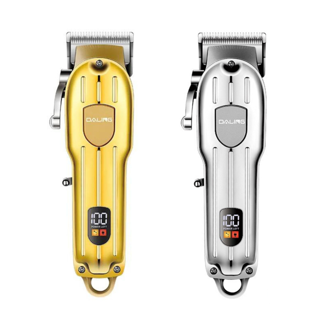 Máquina de Cortar Cabelo Profissional LCD Recarregável Sem Fio • Aparador Elétrico USB-C IPX7 para Barbeiro e Salão