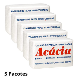 5 Pacotes de papel toalha interfolha 5000 folhas em Oferta na Shopee