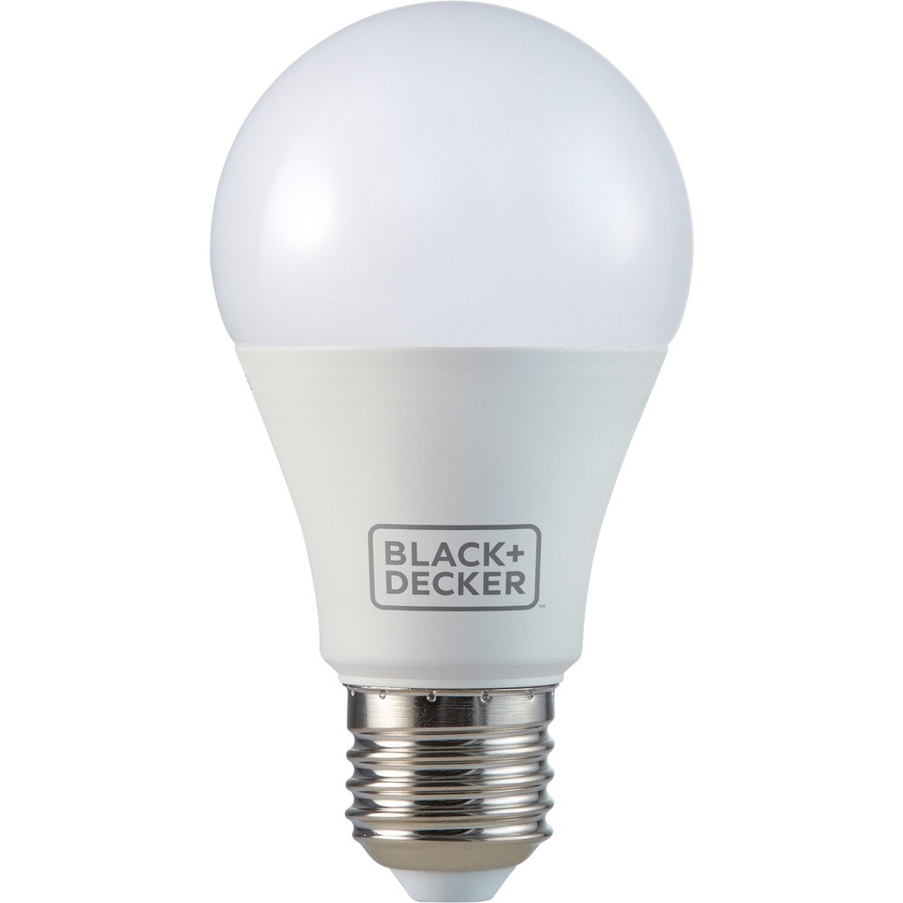 Lâmpada led bulbo 9 w E27 branca - BDA6-0800-02 Black Decker em Oferta na Shopee