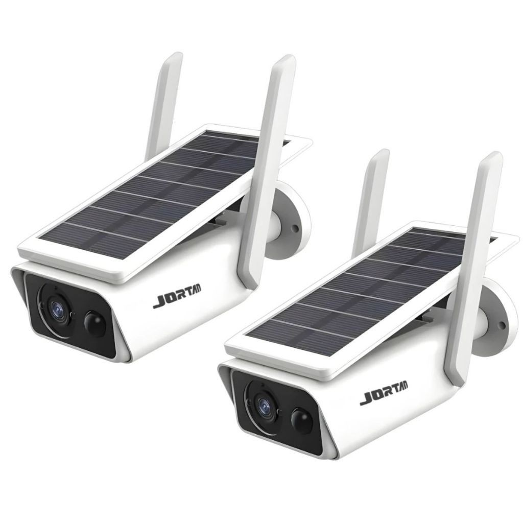Kit 2 Câmera de Segurança Externa IP Wi-fi HD com Painel Solar e Pilha - com App ICSEE
