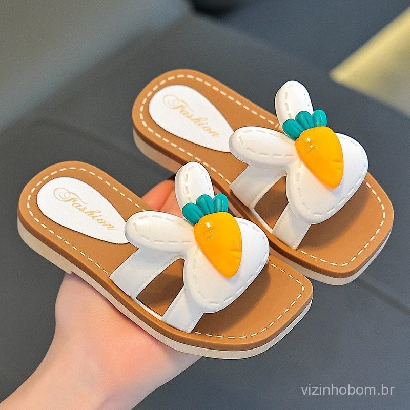 Sandálias Infantis Meninas Verão - Moda Princesa com Design Confortável para Uso Interno e Externo — imagem 1