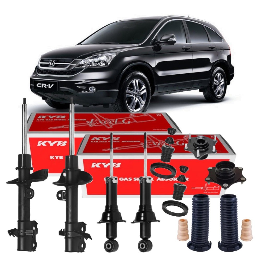 4 AMORTECEDORES HONDA CRV 2007 ATÉ 2011 KAYABA + KITS COMPLETO em Oferta na Shopee