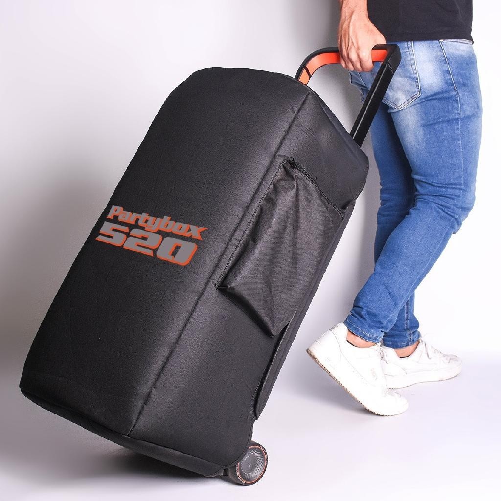Case Estojo Bolsa Mala Para Jbl Party Box 520 C/ Bolso Alça