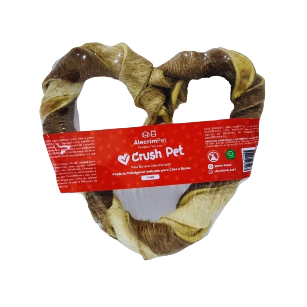 Mordedor Natural Crush Pet Pele Bovina P/Cachorros Alecrim Pet
