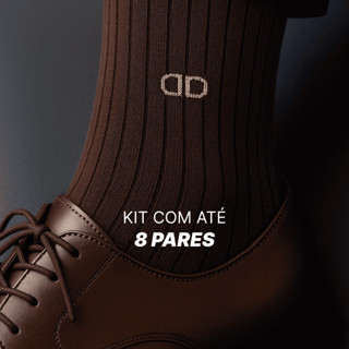 Meia Social Casual Canelada – Elegância, Conforto e Resistência - Kit com 8/6/4/2 em Oferta na Shopee