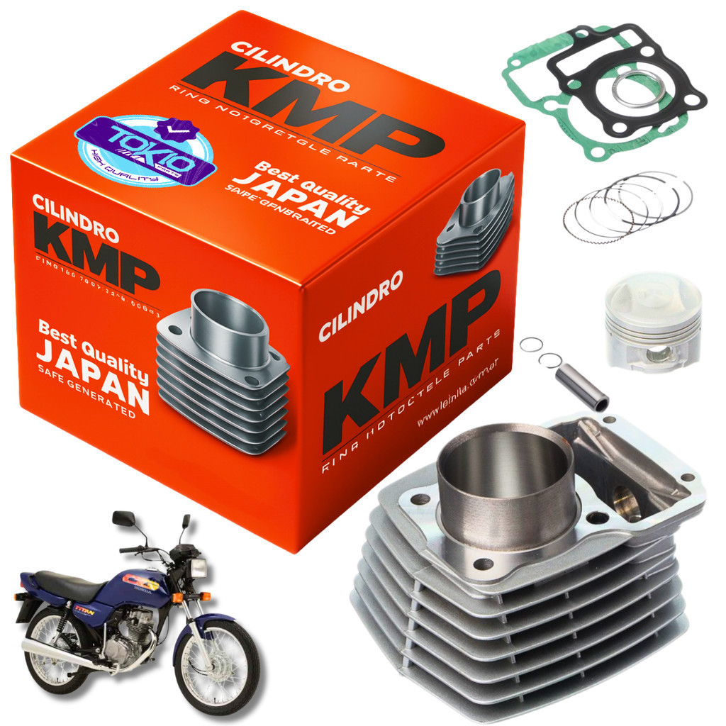 KIT MOTOR CILINDRO PISTÃO ANEL JUNTA CG 125 92 A 99 KMP em Oferta na Shopee