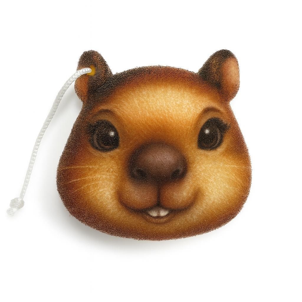 Kit 3 Bucha de Banho Infantil –  Animais Divertidos  – Brincadeira e Higiene para Crianças