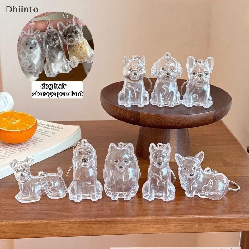 [Dhiint] Chaveiro De Armazenamento De Cabelo De Cachorro Fofo Transparente Bolsa Cápsula De Lembrança De Animal De Estim em Oferta na Shopee