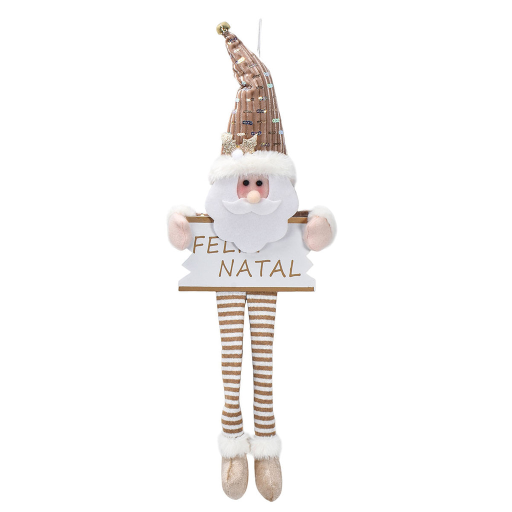 Placa C/ Boneco Natalino 50x22cm em Poliéster Wincy