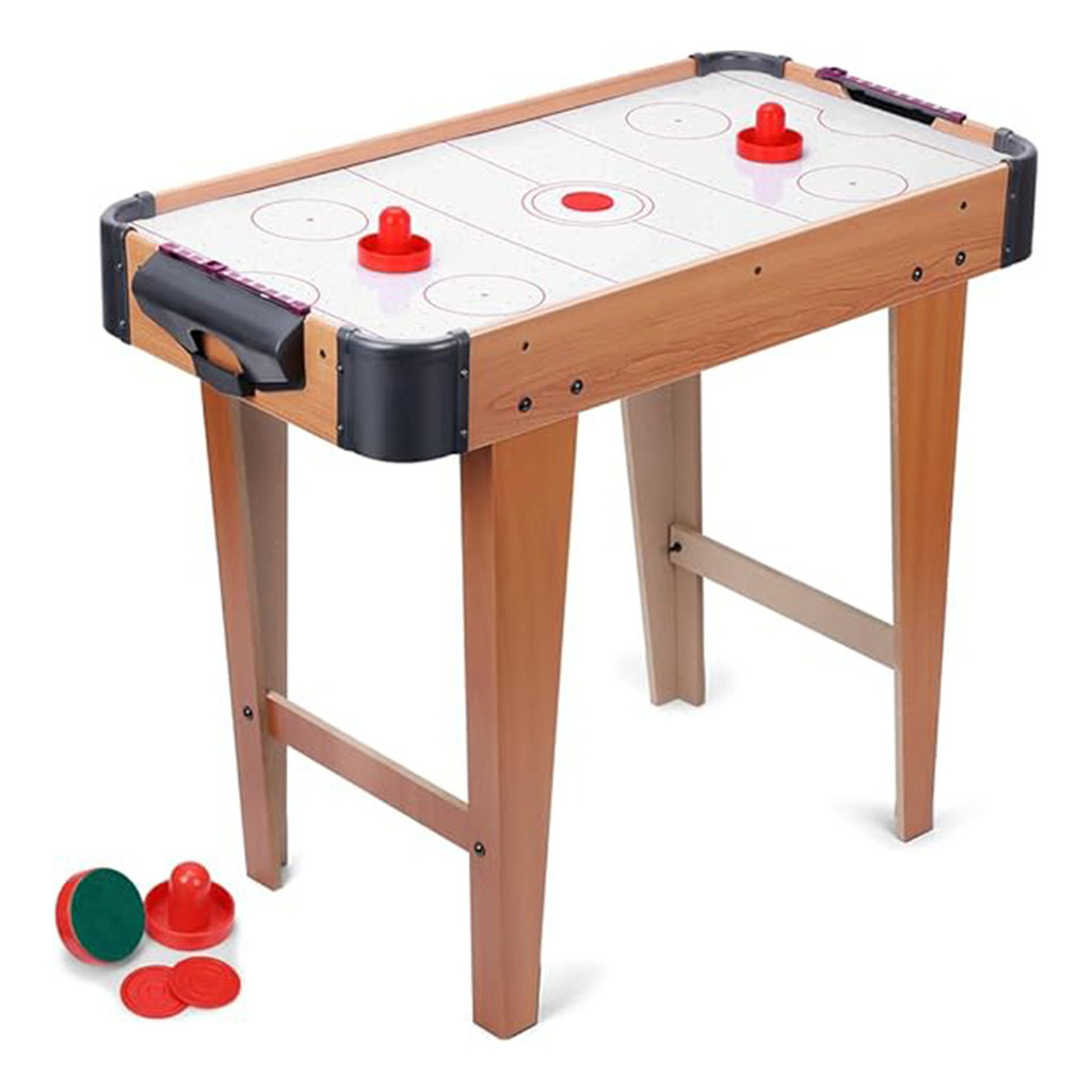 Mesa Mesinha Air Hockey Bang Toys Brinquedo MDF Infantil Aero Game Disco Pilha AA