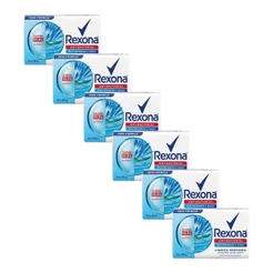 Kit 6 Sabonetes em Barra Antibacterial Limpeza Profunda Rexona 84g