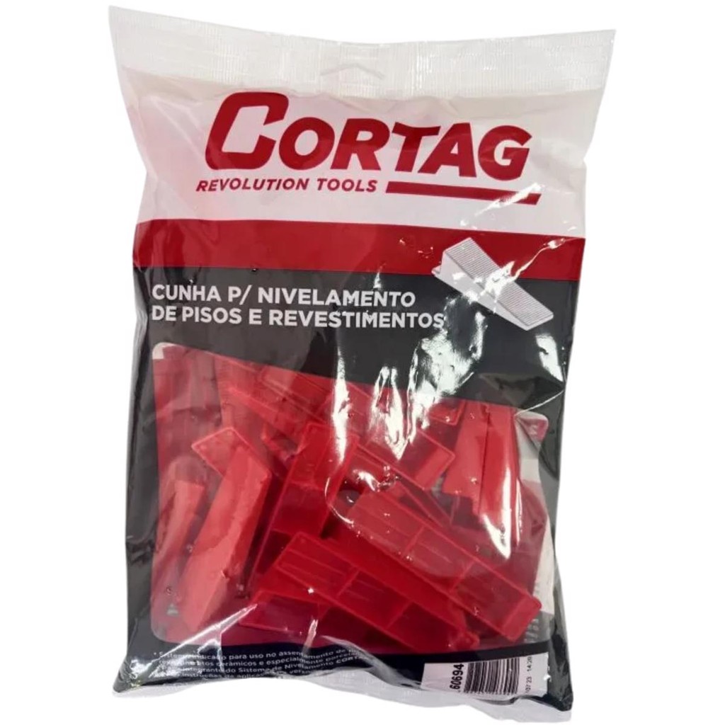 Cunha Nivelador Espaçador Piso 50 Peças 60694 Cortag em Oferta na Shopee