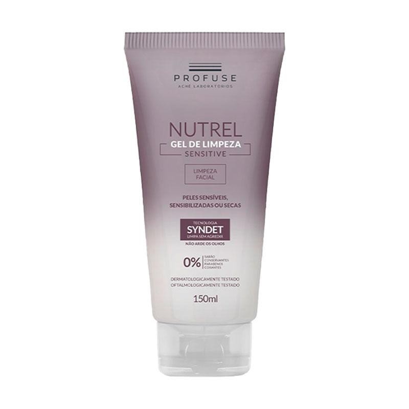 Gel de Limpeza Facial Profuse Nutrel Sensitive 150ml em Oferta na Shopee