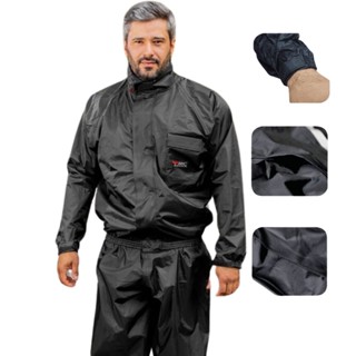Capa de Chuva Moto Masculina Piracapas Nylon Confort - Preto em Oferta na Shopee