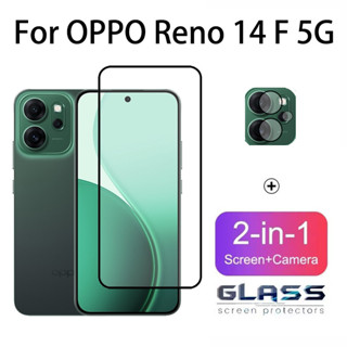2 Em 1 Película OPPO Reno 14F 5G Tela De Vidro Temperado Para OPPO A5 A5X A3 A3X Pro 5G Lente De Câmera De Filme em Oferta na Shopee
