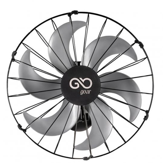 VENTILADOR OSCILANTE DE PAREDE 50CM GOAR METAL PRETO 127V em Oferta na Shopee