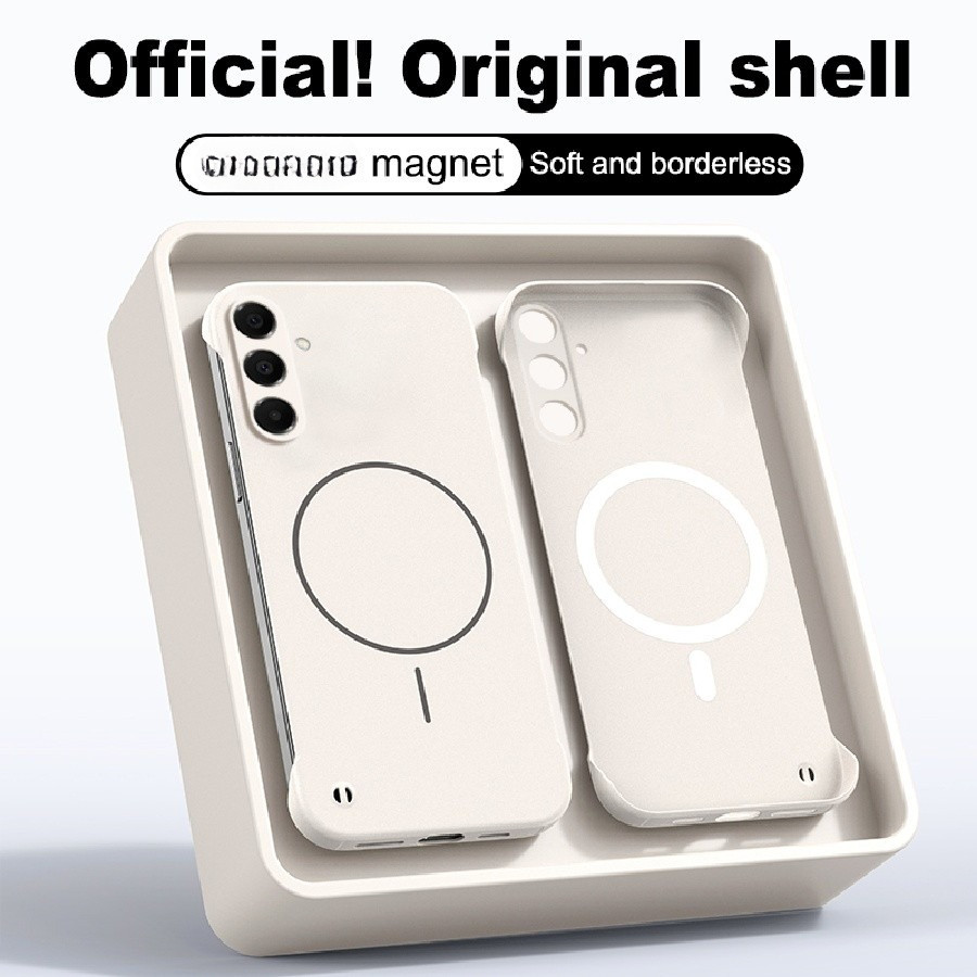 Capa Magnética De Luxo Para Samsung A17 A37 A57 A16 A56 A15 A35 A55 A05 A14 A24 A34 A54 A13 A33 A53 A73 A23
