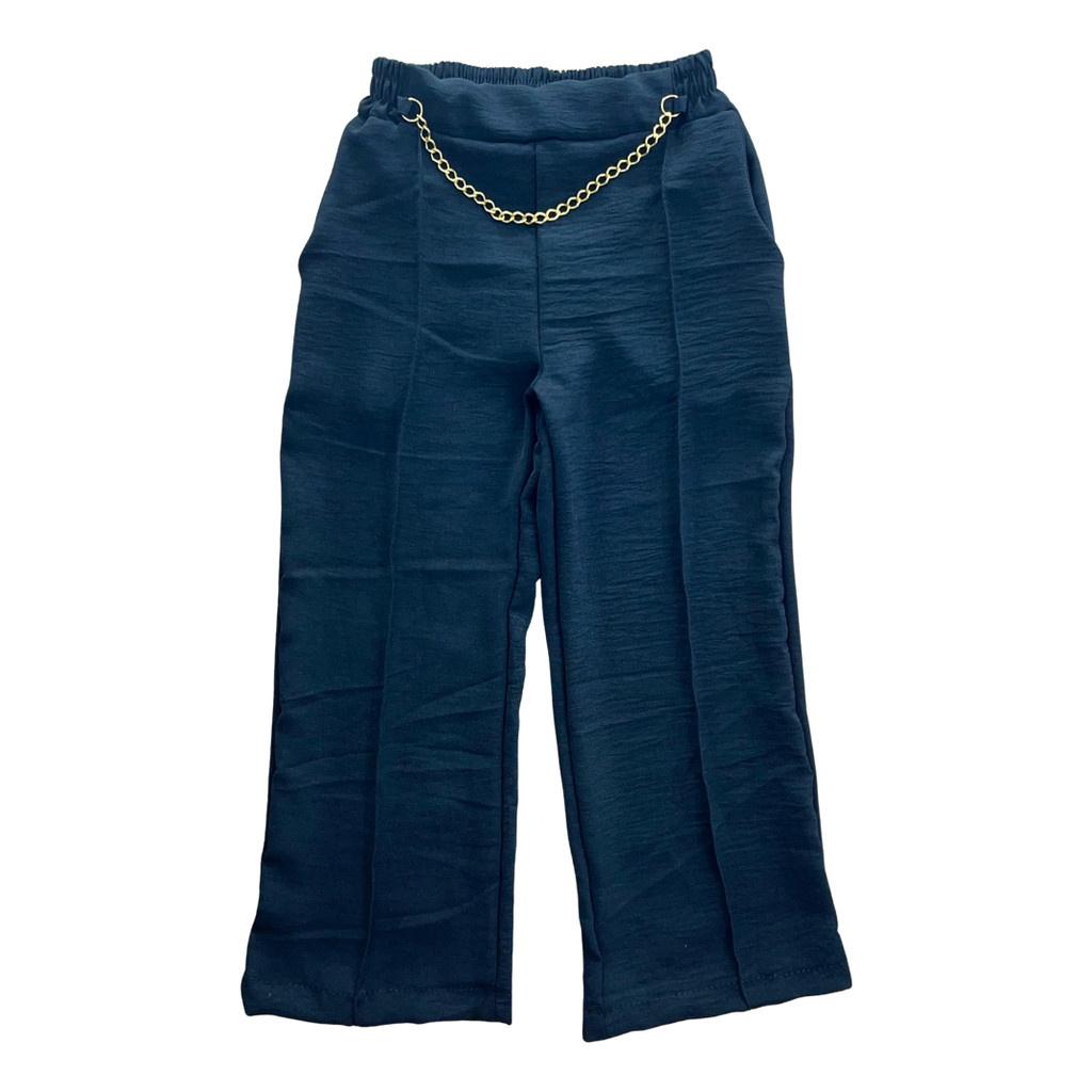 Calça Pantalona Infantil Juvenil Duna Confortável Com Bolsos 2 ao 16