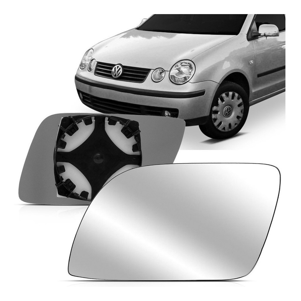 Lente Vidro Espelho Retrovisor Polo Ratch Sedan 2002 2004 2005 2006 2007