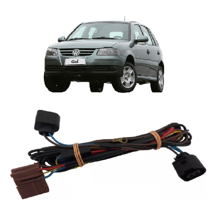 Chicote Farol De Milha Gol G3/gol G4 Para Botão Original