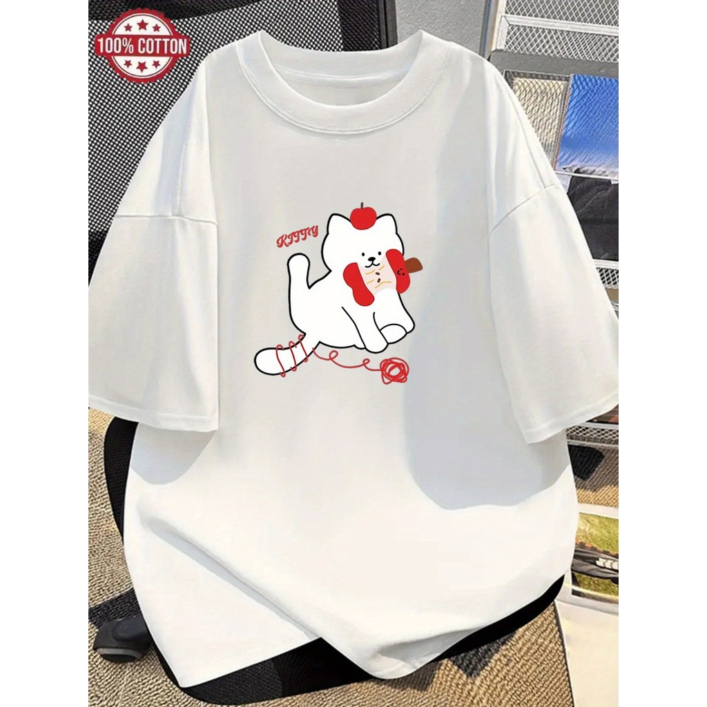 Camiseta Feminina Cachorro Gravata Laço Fofo Amor 100% Algodão