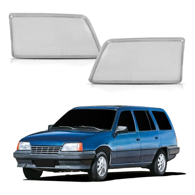 Par Lente Vidro Do Farol Chevrolet Ipanema 1.8 8v 1989 A 1998 em Oferta na Shopee
