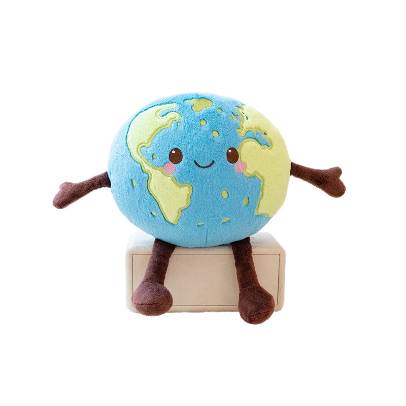 ​ Planet Earth Brinquedo De Pelúcia Globo Realista Boneca-Chaveiro Temático De Espaço Criativo Para Decoração De Quarto