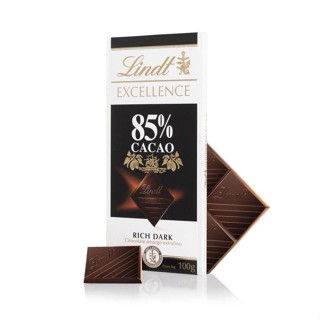 Barra de Chocolate Lindt Excellence Dark 85g em Oferta na Shopee