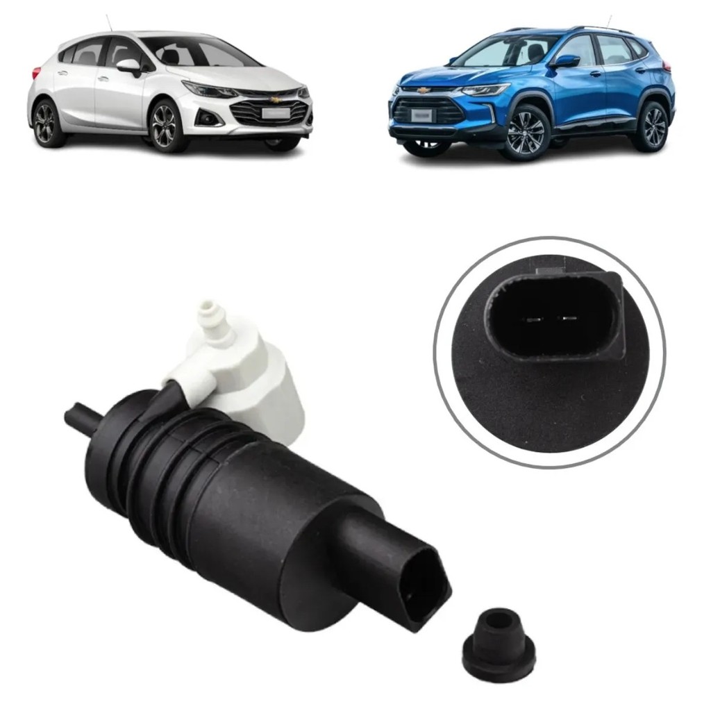 Bomba Água Reservatório Para-Brisa Chevrolet Tracker Turbo 2018 A 2021/ Cruze Hatch 2017 A 2021 em Oferta na Shopee