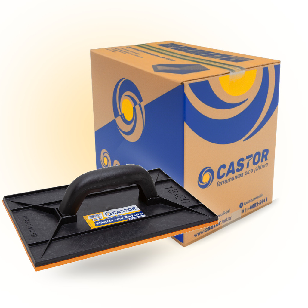 Caixa c/ 12 Desemp. plástica PVC 18x30cm com borracha - Castor